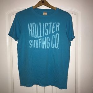 Male Hollister Blue Shirt